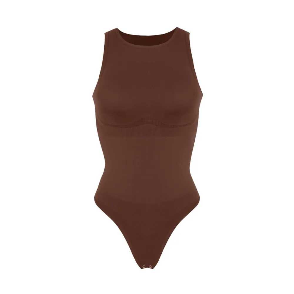 High Neck Thong Bodysuit