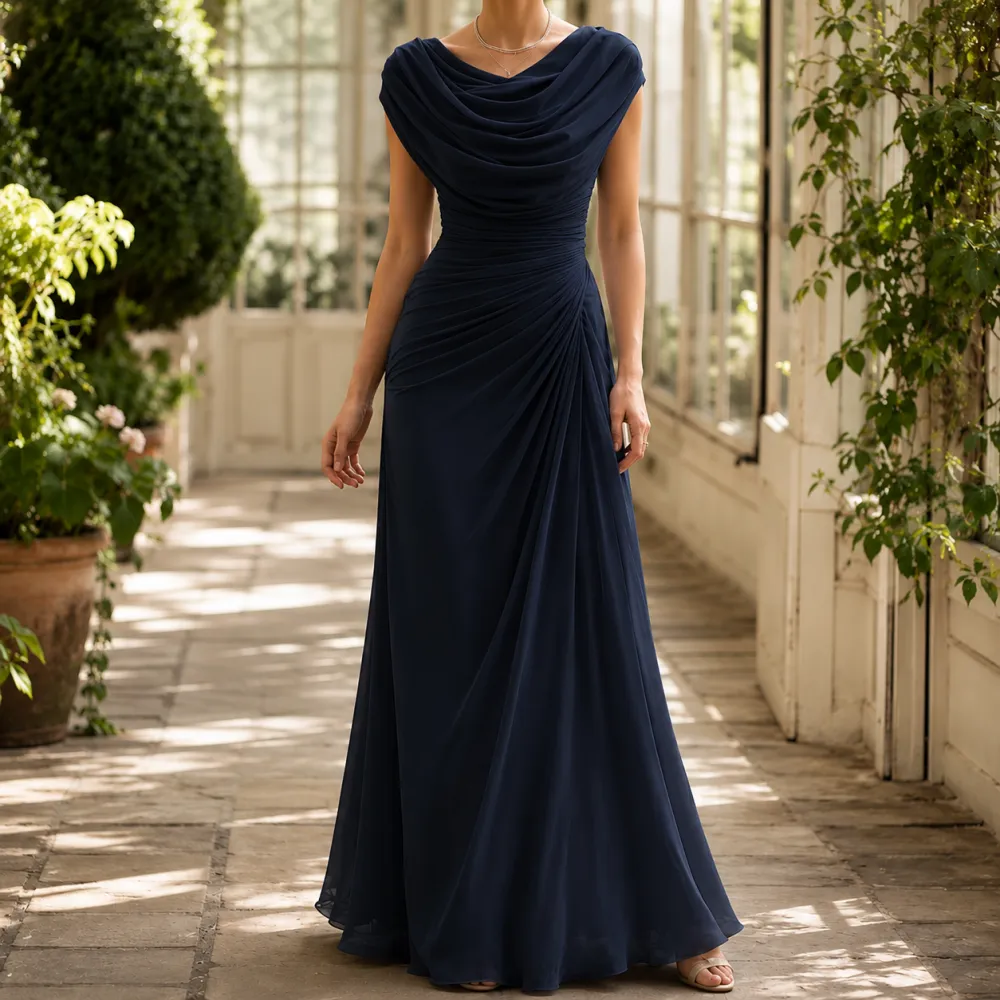 Cowl Neck Maxi Dress