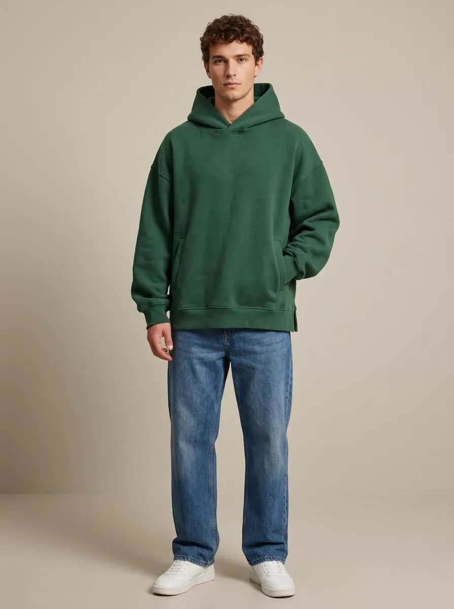 Simple Casual Unisex Hooded Sweatshirt