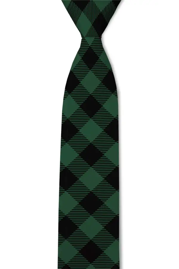 Buffalo Plaid Pattern Necktie
