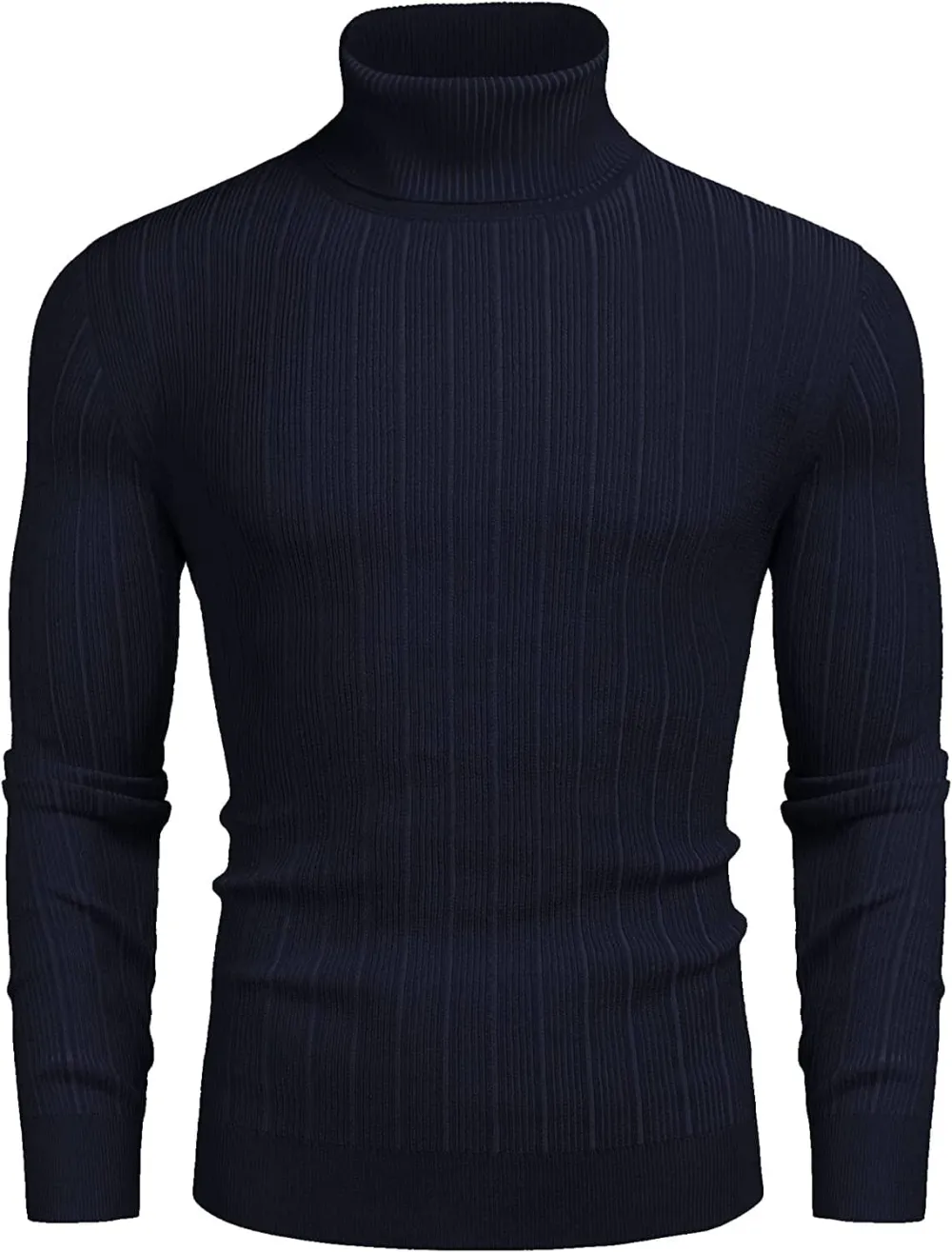 Slim Fit Knitted High Neck Pullover Sweaters Jeans