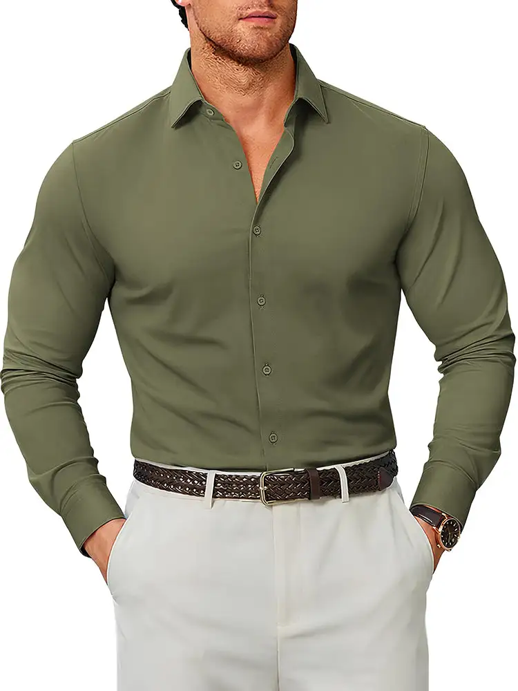 Smooth Weave Formal Cut Dress Shirt