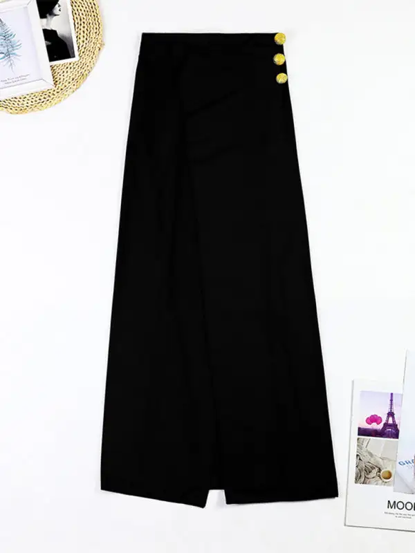 Blocked Pattern Wrap Skirt Swim Dress