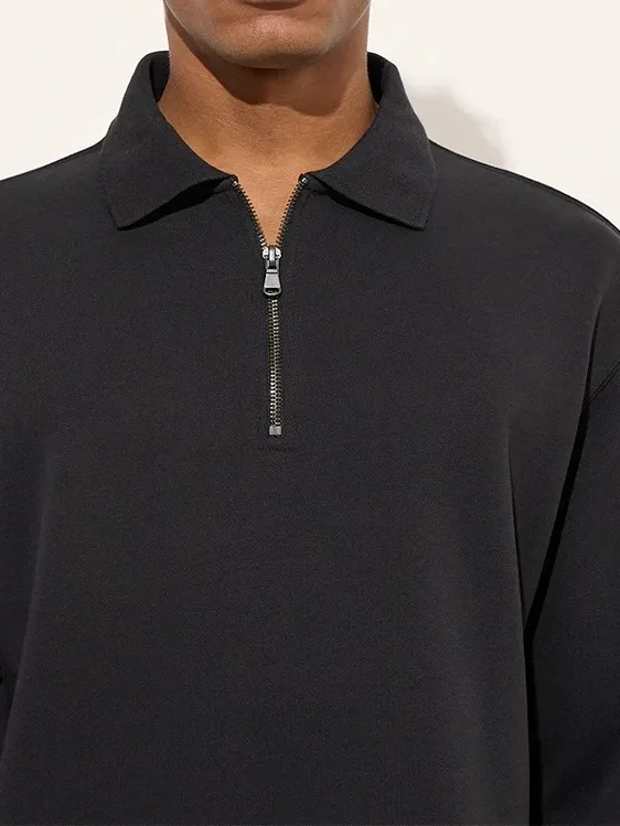Casual Style Relaxed-Fit Cotton-Blend Sweatshirt