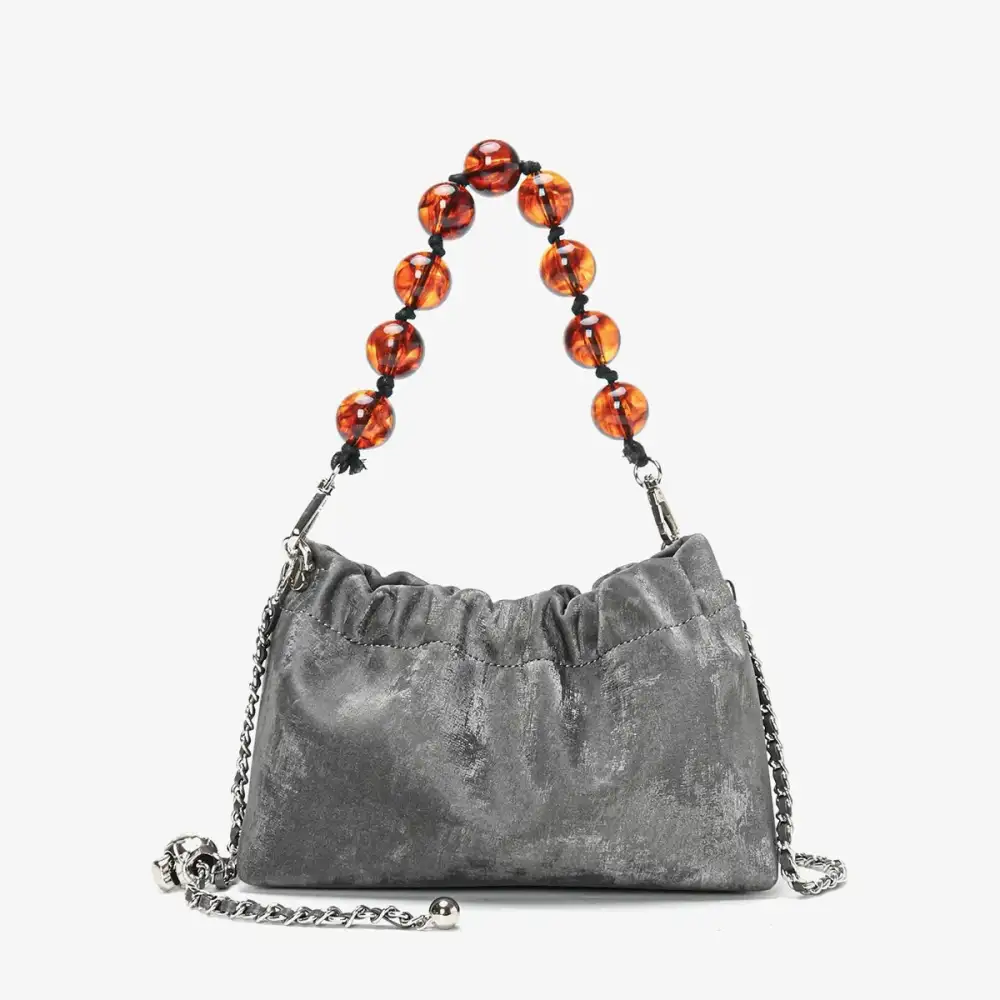 Heritage Collection: Vintage Multi-Pocket Leather Shoulder Bag
