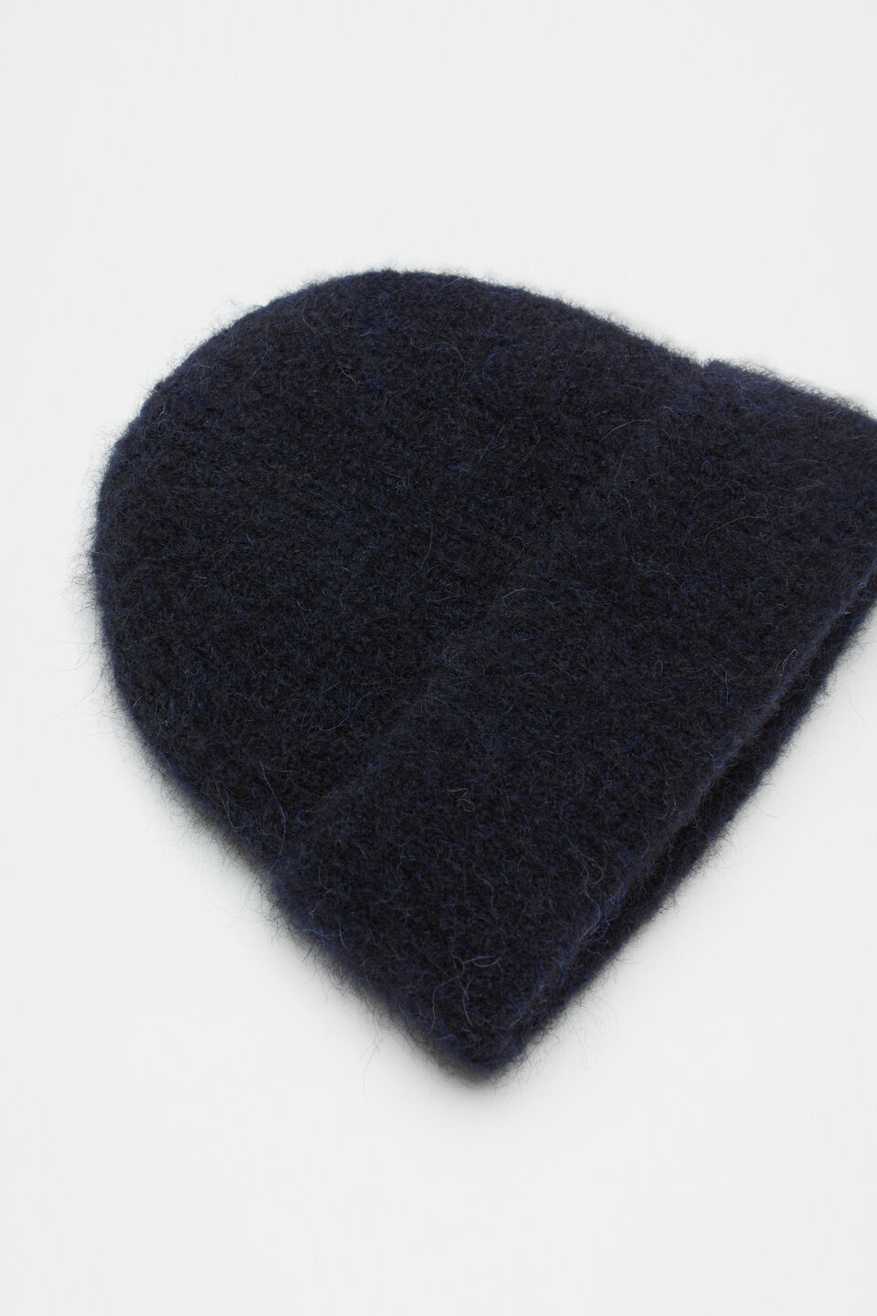 Black Chunky Rib Knit Hat