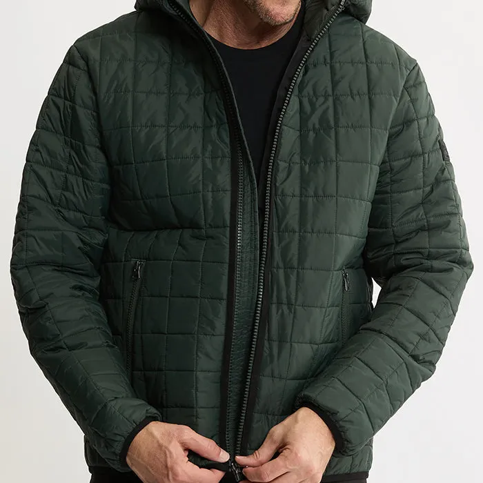 Light Quilted Hooded Puffer Jacket