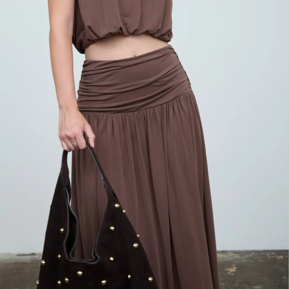 Balloon Hem Sleeveless Top Sets