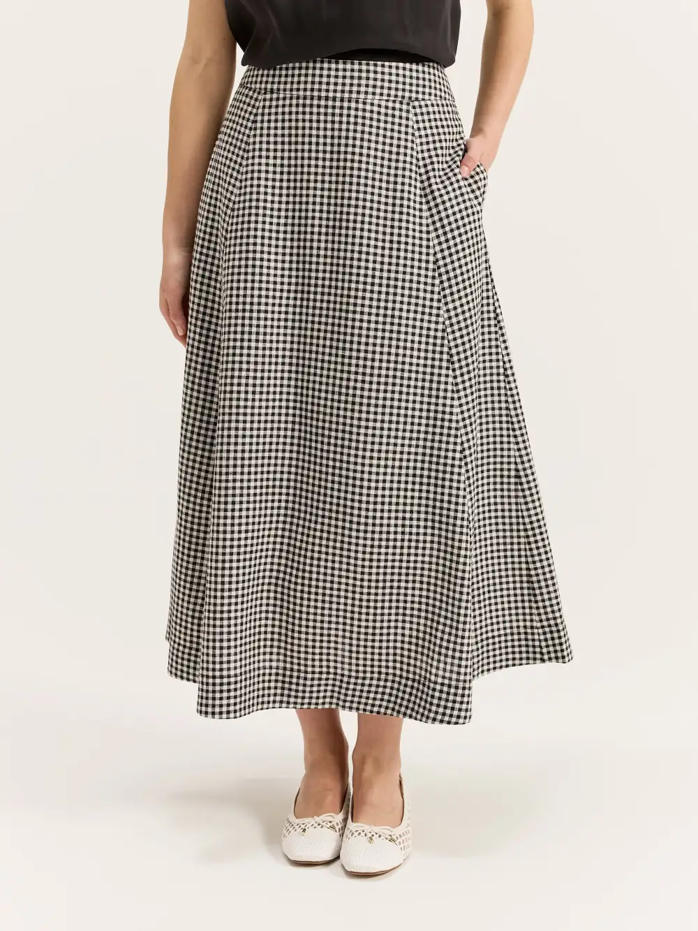 Courtside Check Skirt