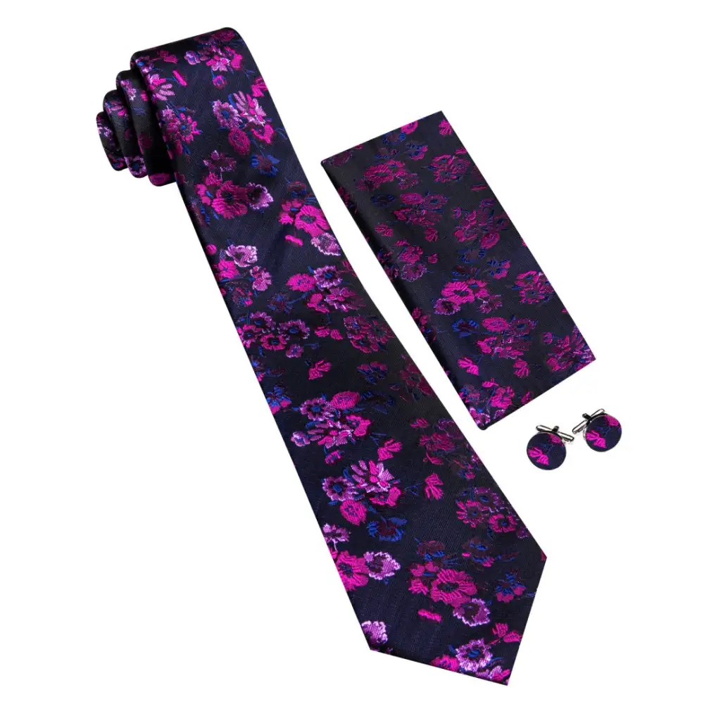 Tailored Floral Necktie Set
