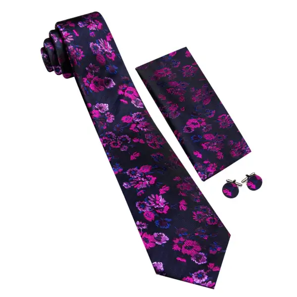 Tailored Floral Necktie Set
