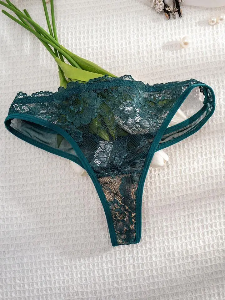 Delicate Lace Sheer Bra And Panty Set