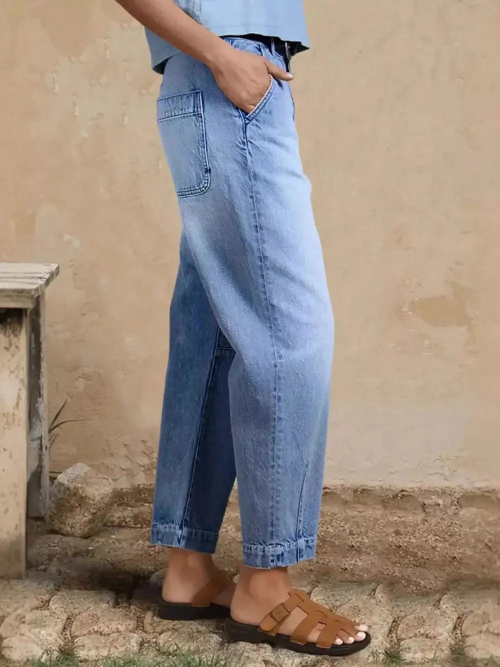 High-Waisted Relaxed Fit Jeans For Women