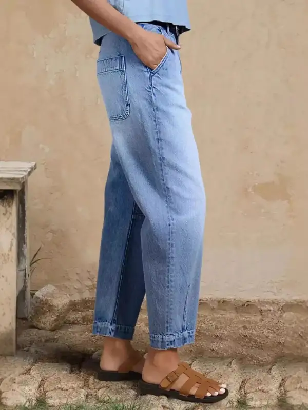 High-Waisted Relaxed Fit Jeans For Women