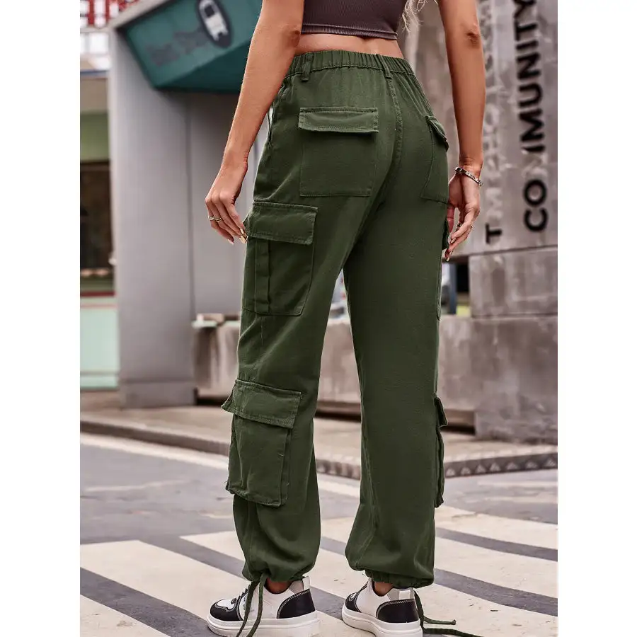 Casual Wide Leg Cargo Jeans Jeans