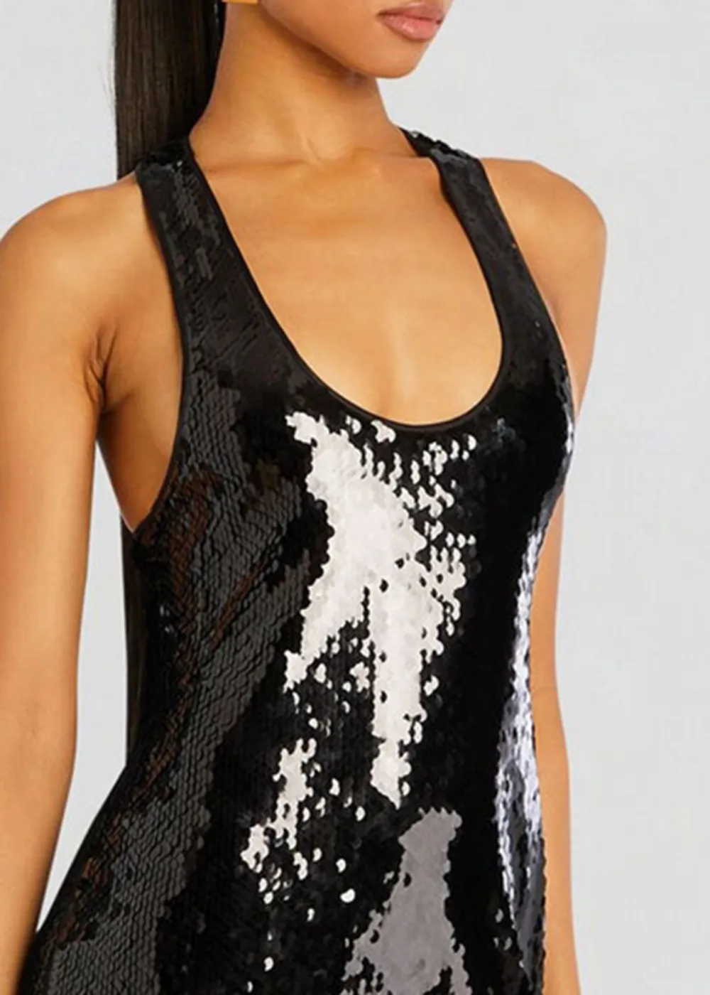 Sequin Tank Maxi Dress