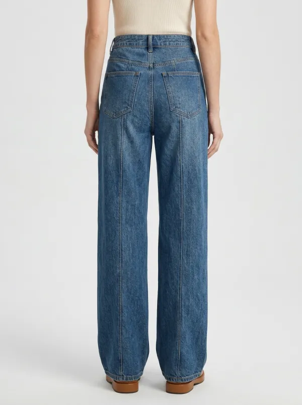 Women's Wide Leg Casual Denim Jeans