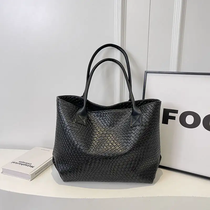 Commuter Woven Textured Tote Bag