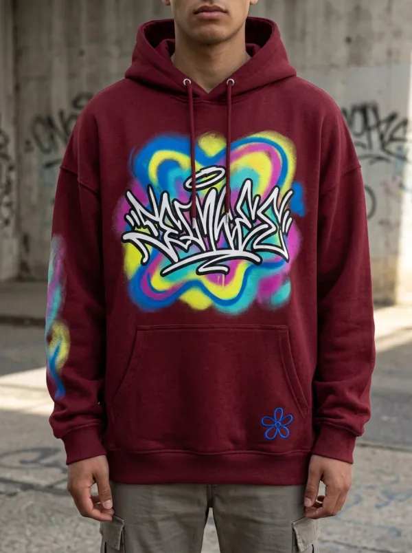 Unisex Graffiti Halo Airbrush Hoodie