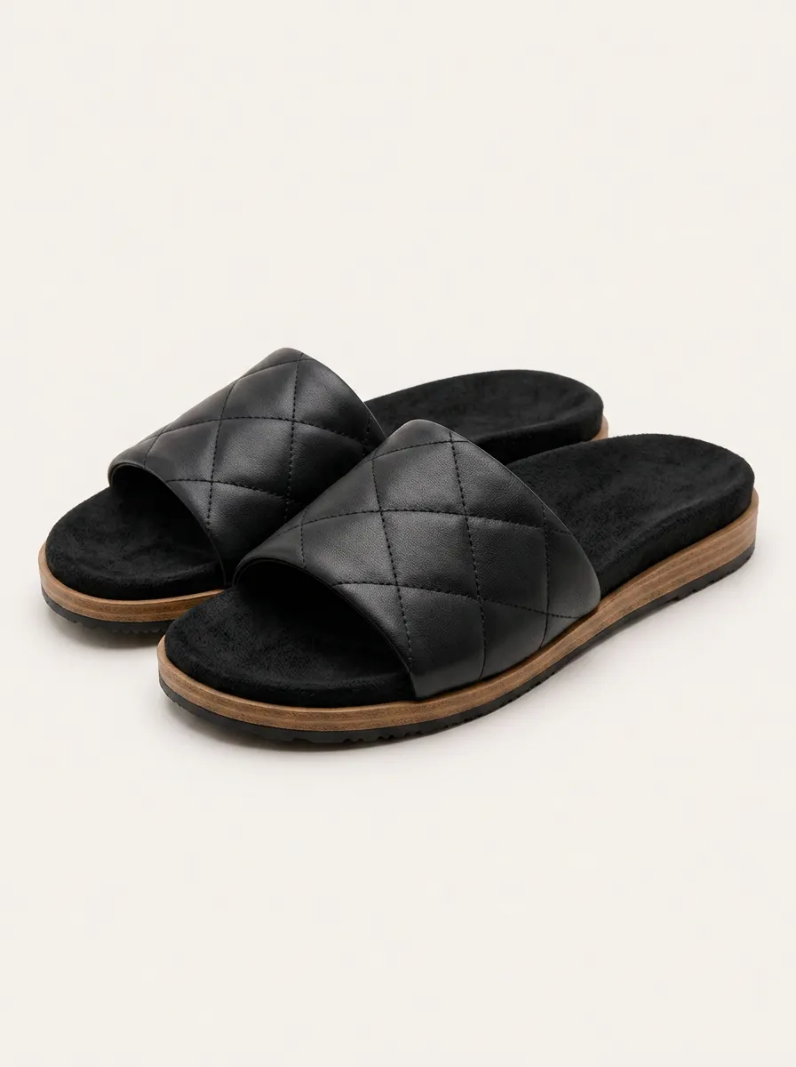 Everyday S Quilted Pattern Stitched Slides