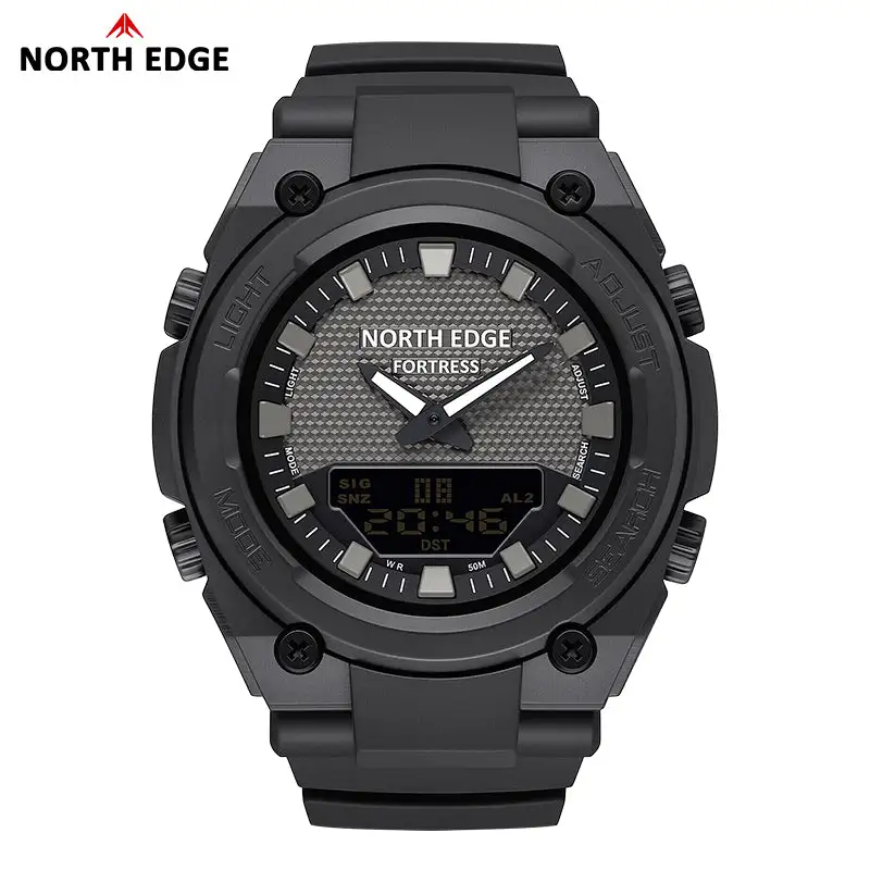 Dual-Display Analog Digital Stopwatch Countdown Luminous FORTRESS