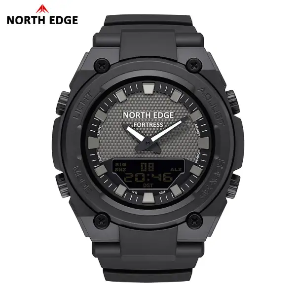 Dual-Display Analog Digital Stopwatch Countdown Luminous FORTRESS