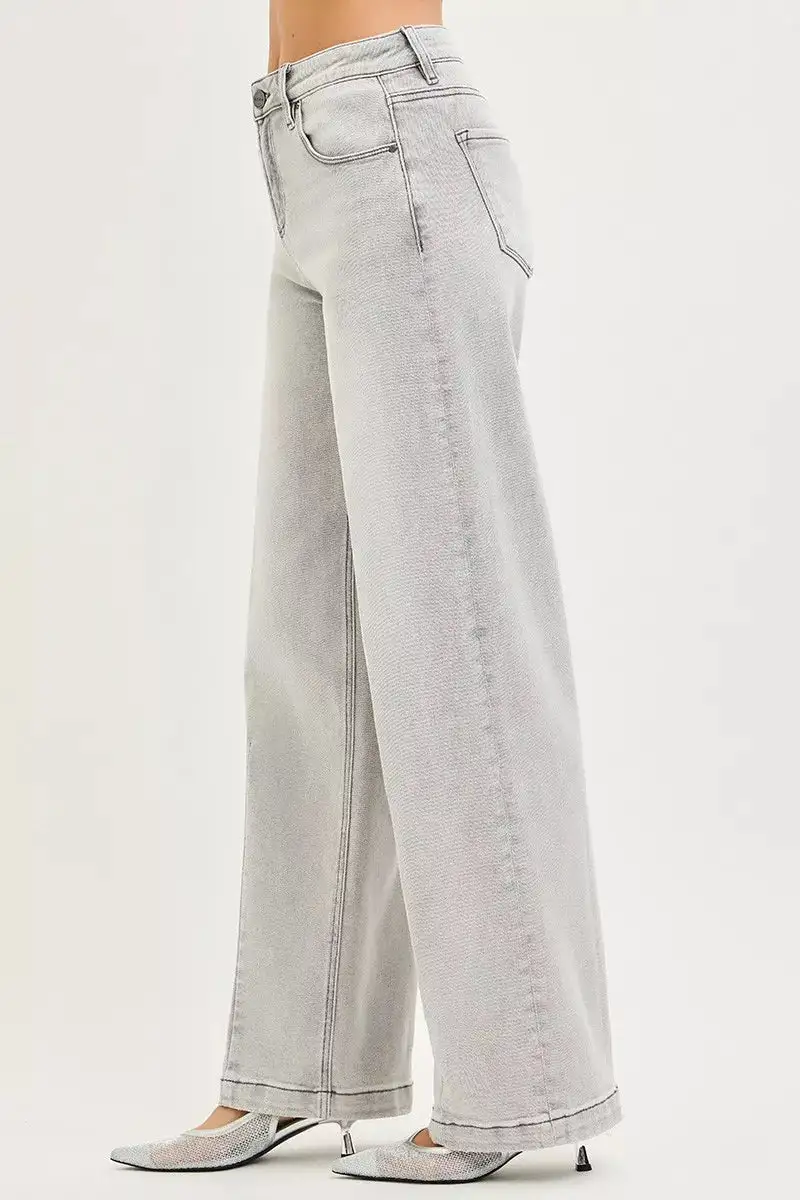 Cuffed Hem Baggy Jeans