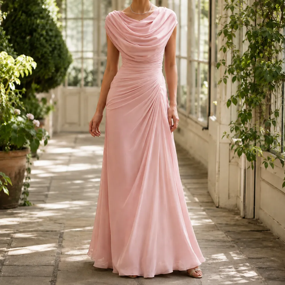 Cowl Neck Maxi Dress
