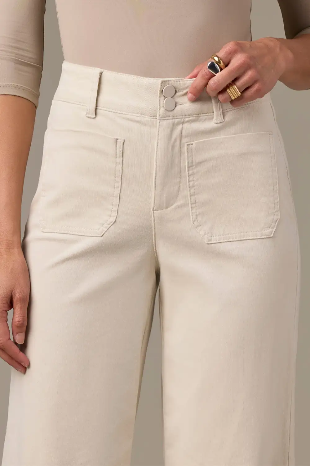 High Rise  Wide Leg Pants