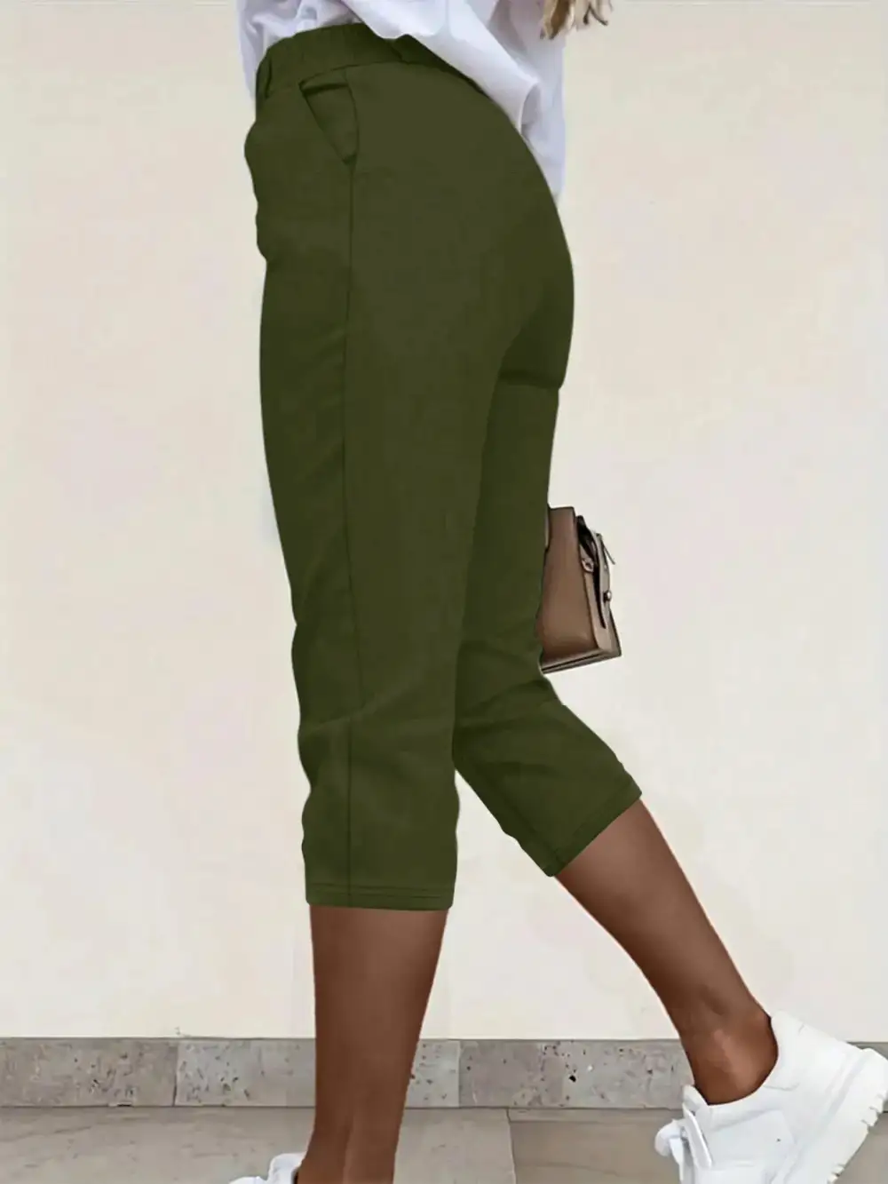 Pleated Detail Pants With Pocket