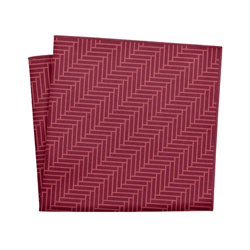 Elegant Modern Geometric Textured Pocket Square