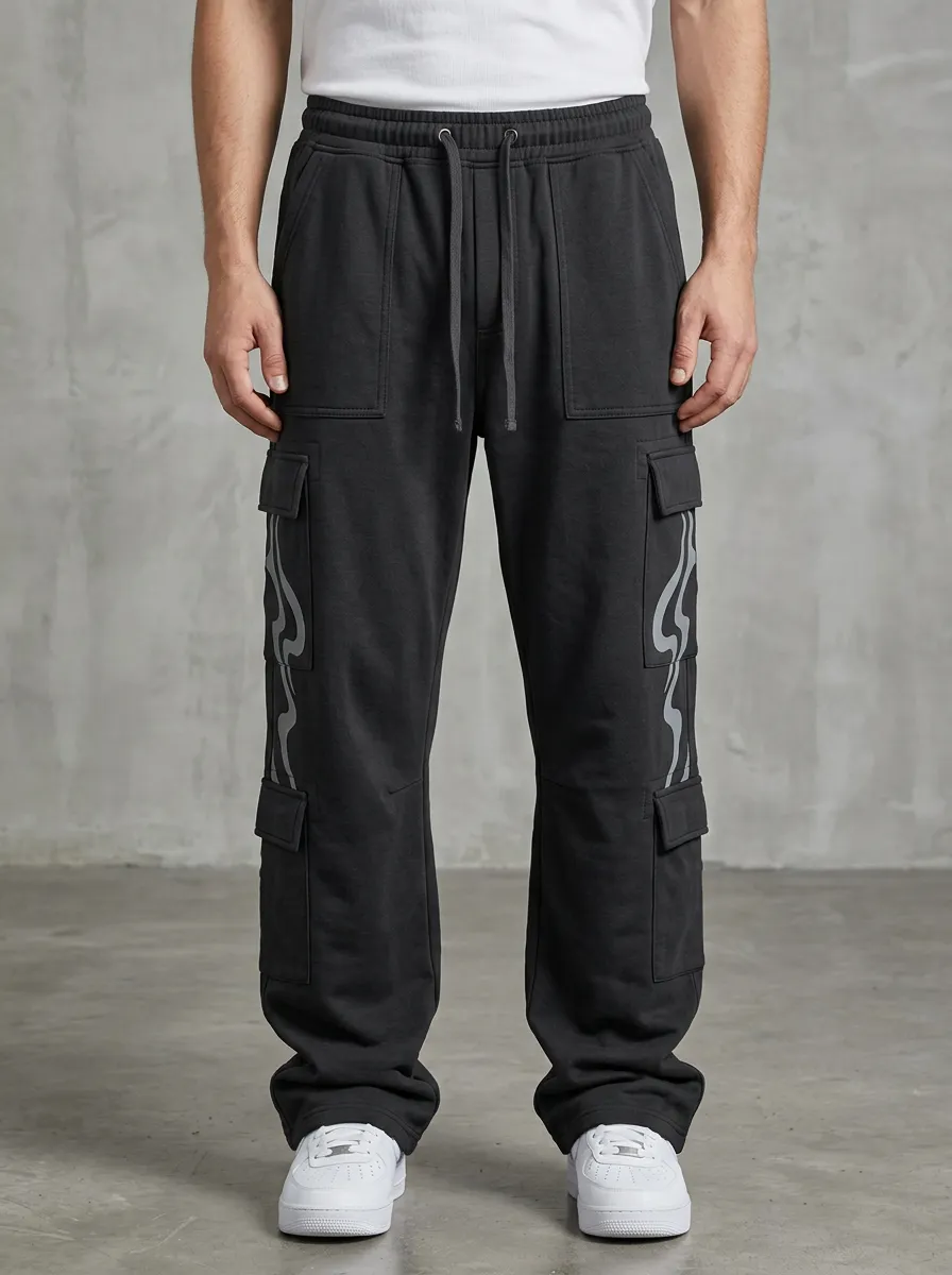 Streetwear Cargo Sweatpants Men's Cargo Joggers