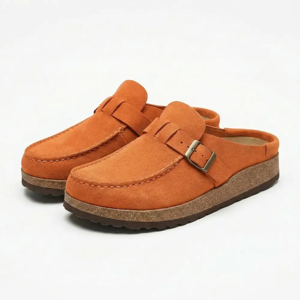  Casual Buckle Slip On Clogs Apparel