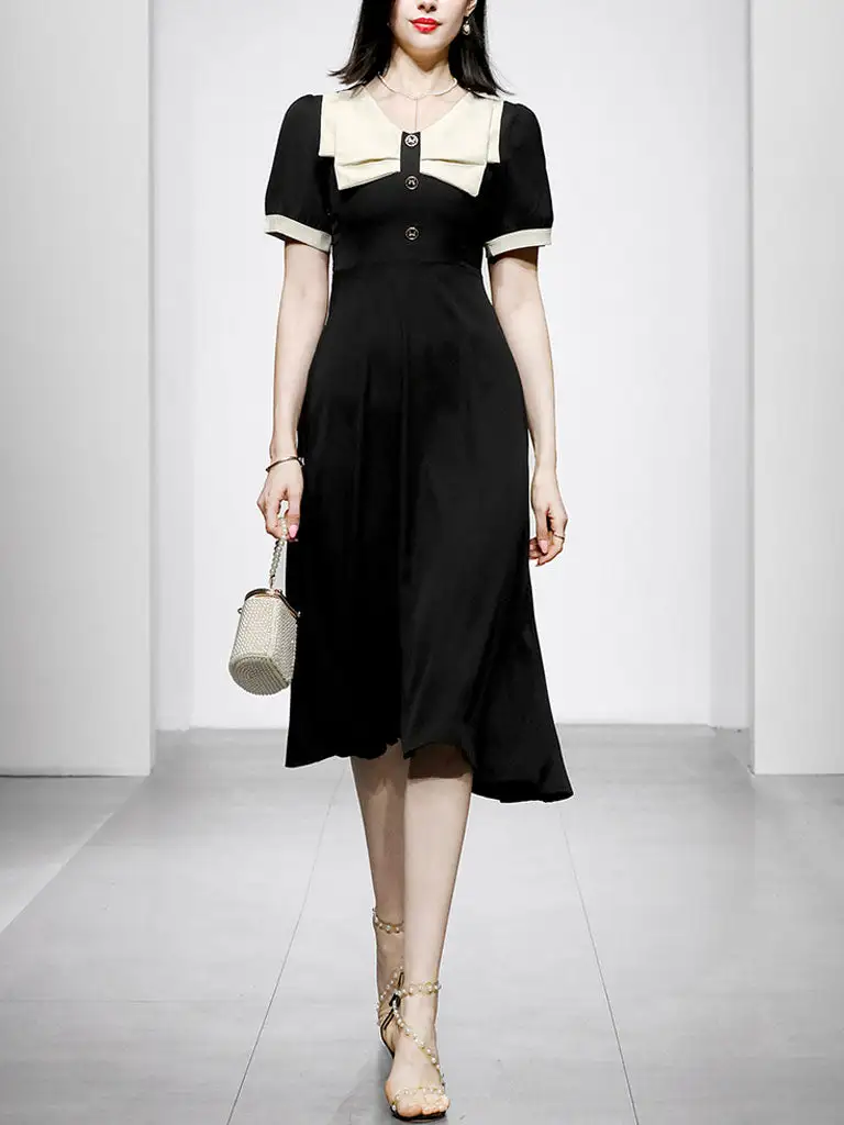 Bow Long Dress