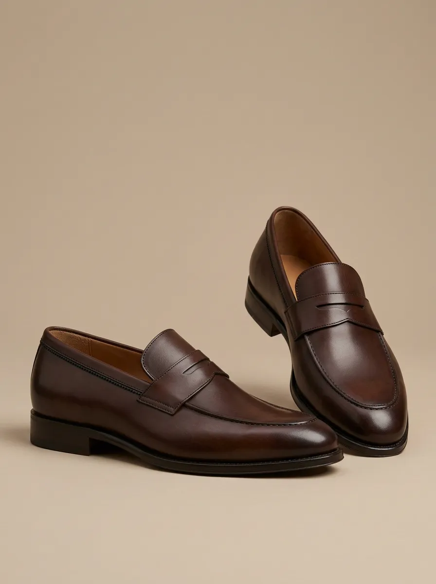 Men's Everyday Classic Leather Penny Loafers