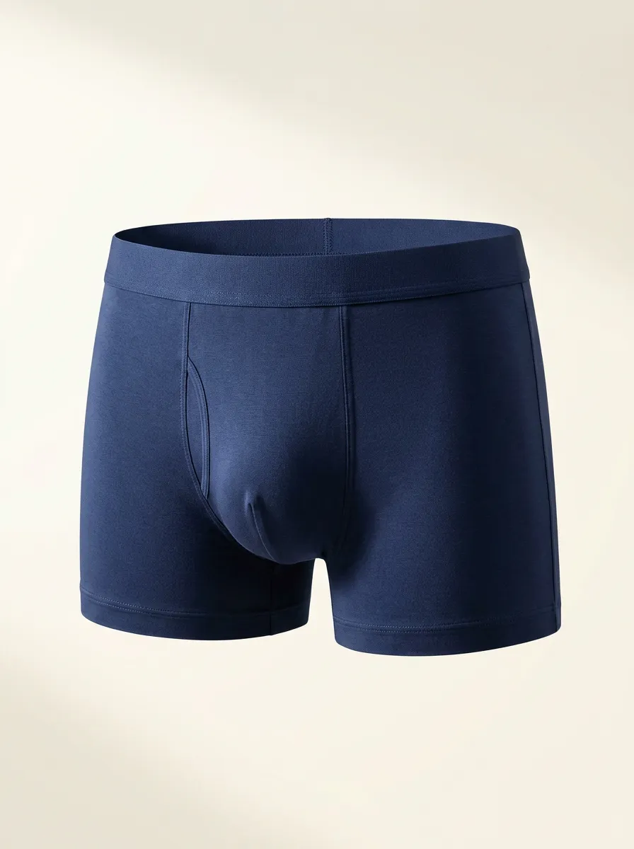 Men's Solid Mid-Thigh Fit 3-Pack Boxer Briefs