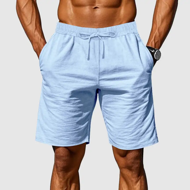 Men's Linen Drawstring Lounge Shorts
