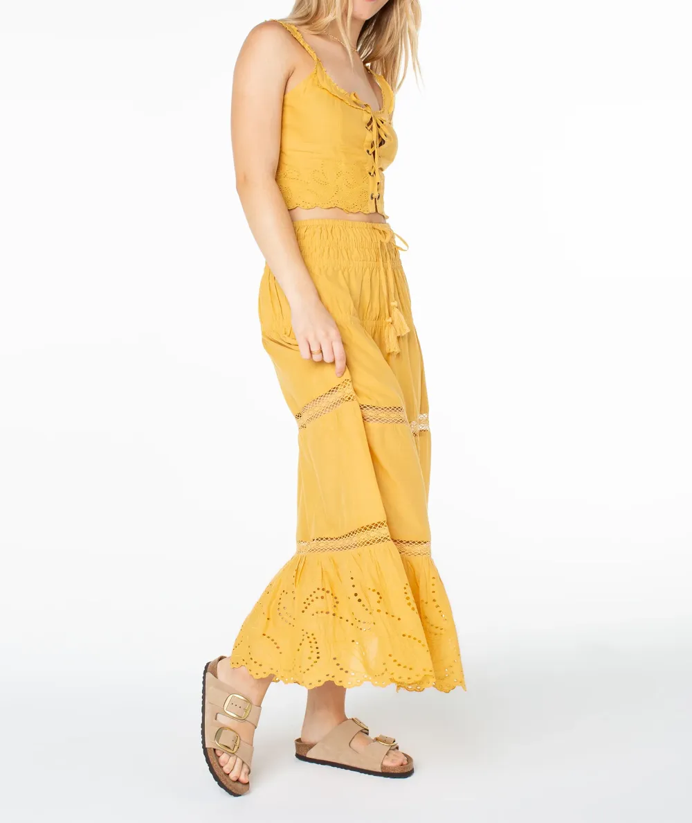 Solid Color Hollowed-Out Ladies' Skirt
