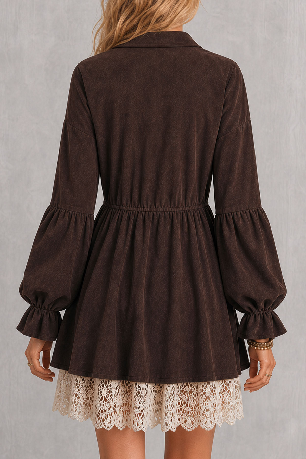 Modern Lace Mini Dress