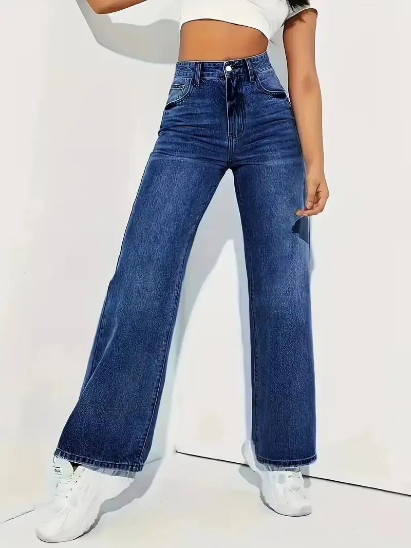 Modern High Waist Everyday Casual Jeans