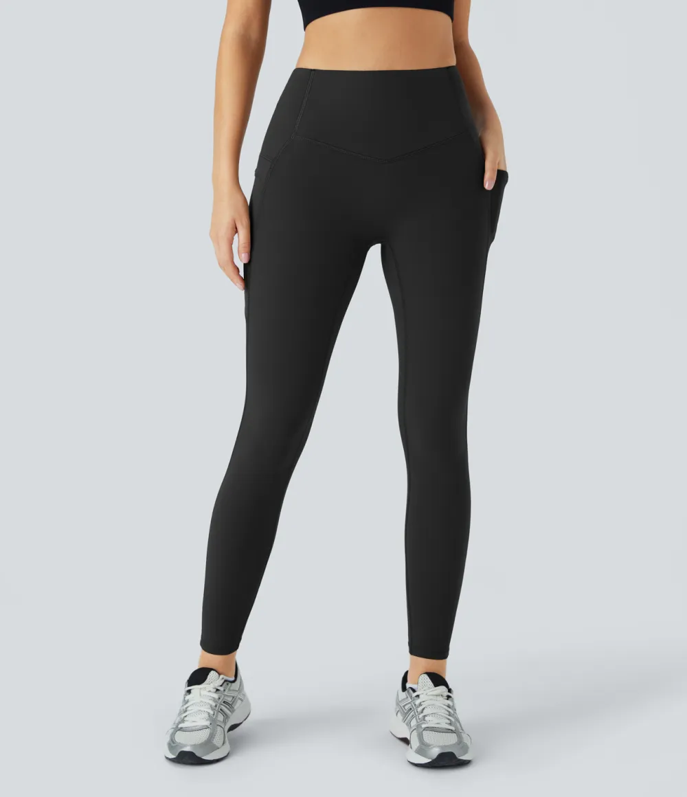 SoCinched High Waisted Butt Lifting Tummy Control Side Pocket Shaping Yoga UltraSculpt Leggings