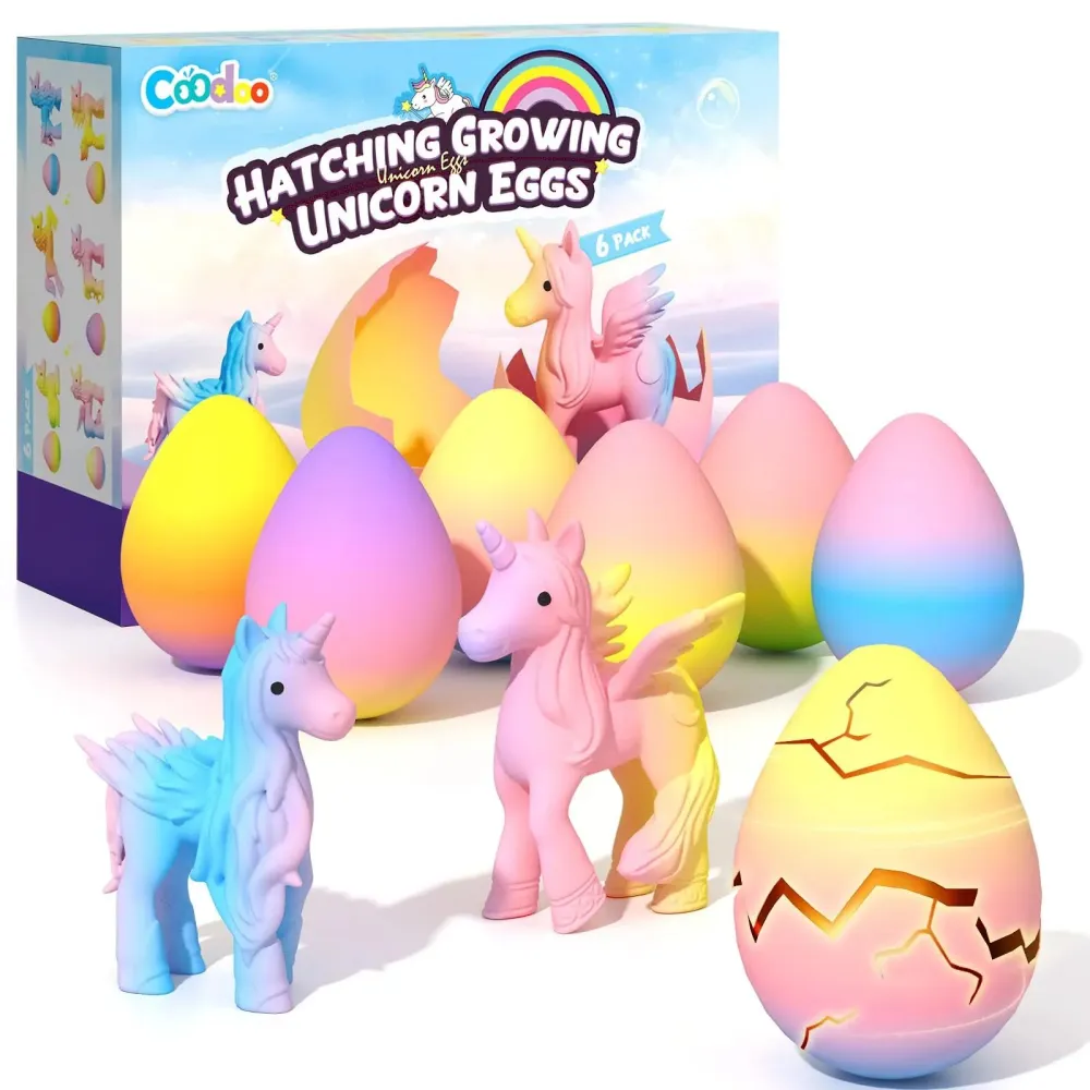 🦄Magical Hatching Unicorn Eggs✨6 Pack Enchantment & Surprise💦Water-Grow & Spark Joy — Kids’ Enchanted Surprise Toy🎁 -8RH7