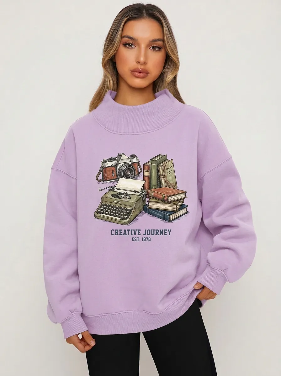 Women's Writer Photographer Creative Journey Graphic Sweatshirt