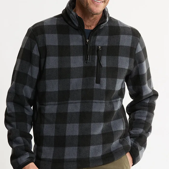 Sherpa Lined Polar Fleece Quarter Zip Pullover