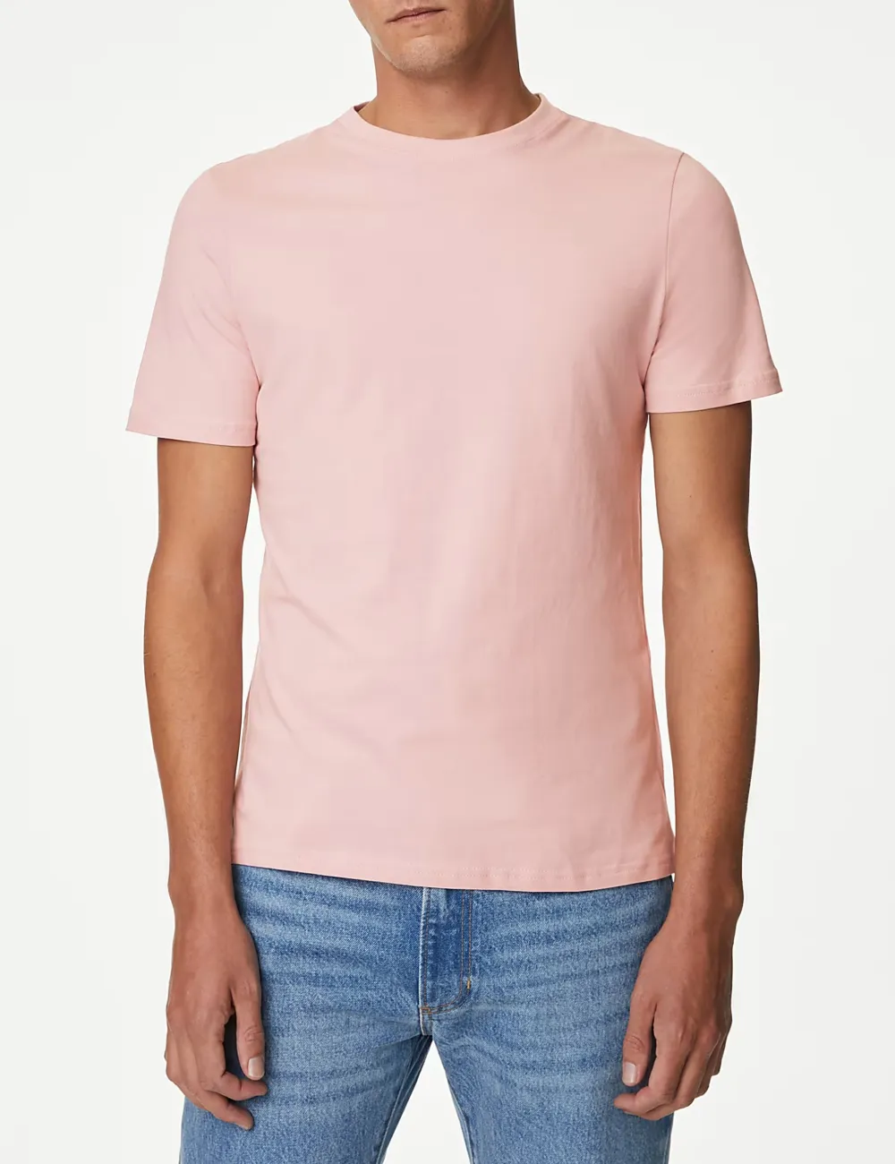 White Basic Crew Neck Short Sleeve Tee