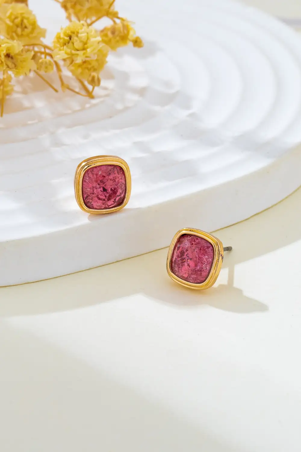Cushion Cut Aqua Fuchsia Shimmer