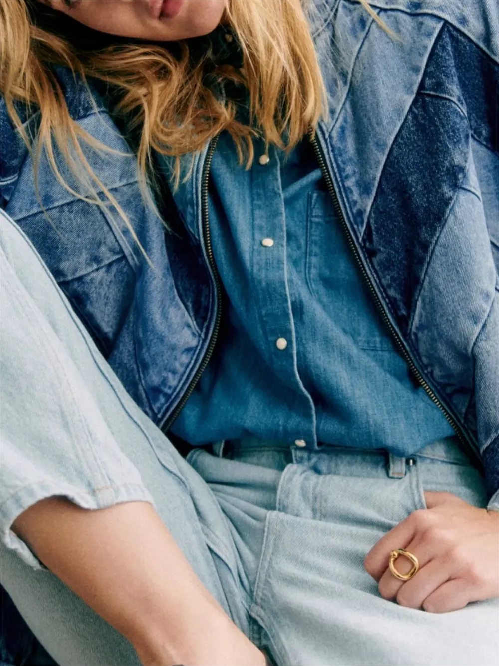 Zip Fastening On The Front Jacket