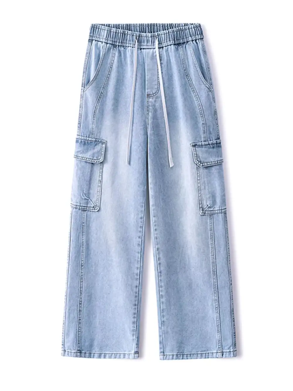 Wide Leg Cargo Jeans