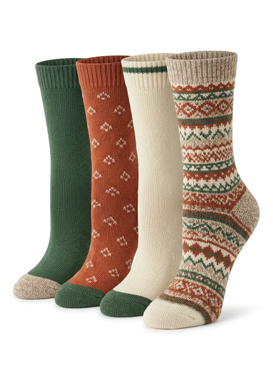 Women's Four Pair Casual Socks