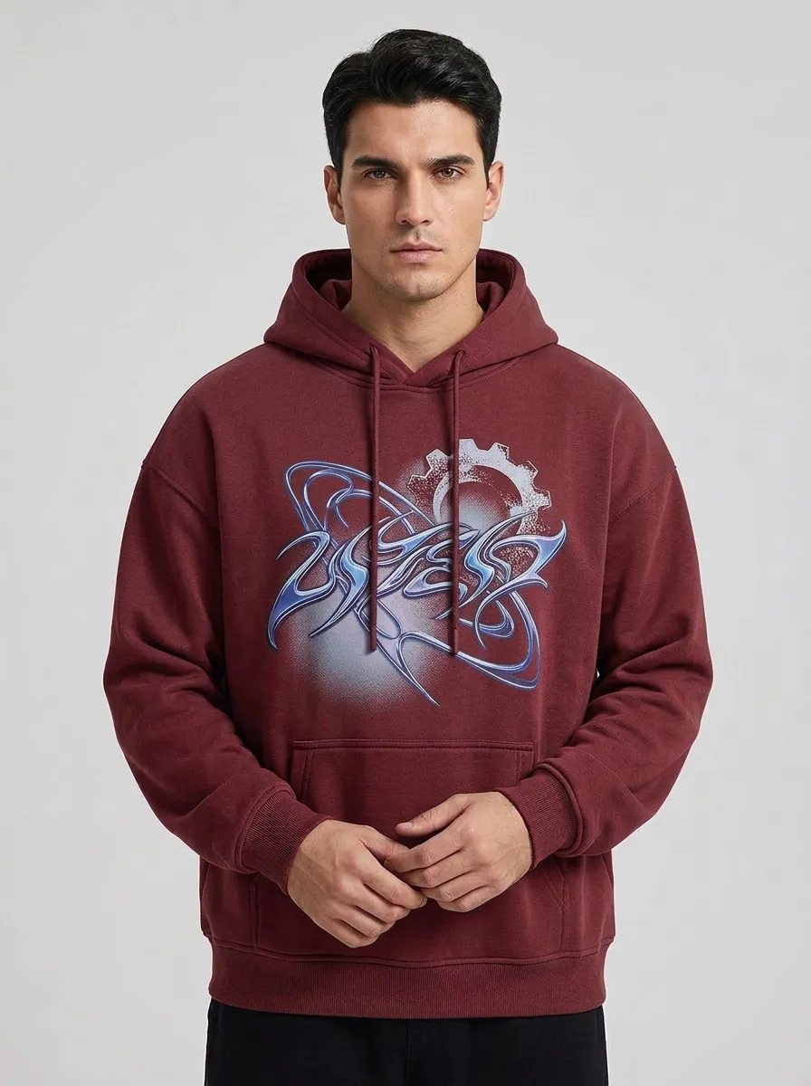 Unisex Y2K Streetwear Gear Graphic Hoodie